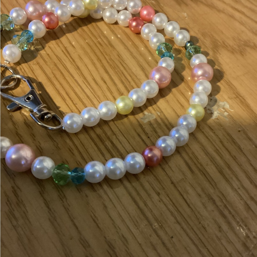 Men's Colored Pearl Necklace - Picture 2 of 4